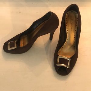BCBGirls Brown Suede Heels